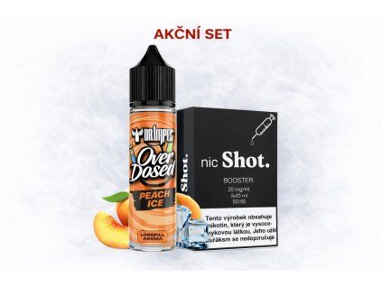 Starter Pack Dr. Vapes Peach Ice s pěti boostery nicShot