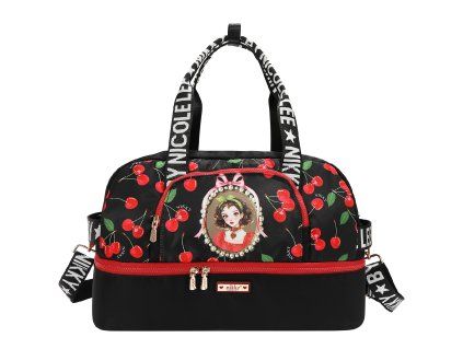 NK12625 CHERRY LIPS BLACK STRAP ATTACHED