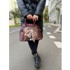 Dámská crossbody kabelka 2V1 v barvě bordo/hnědá Nicole Lee