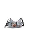Dámské crossbody z džínoviny s odlesky ( světle šedá)  Nicole Lee