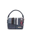 Džínová crossbody kabelka Nicole Lee květy