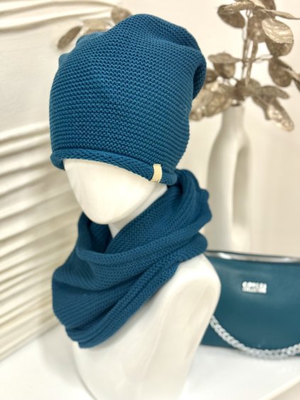 Set čepice s nákrčníkem Antracit