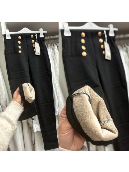 Hřejivé legíny s vysokým pasem