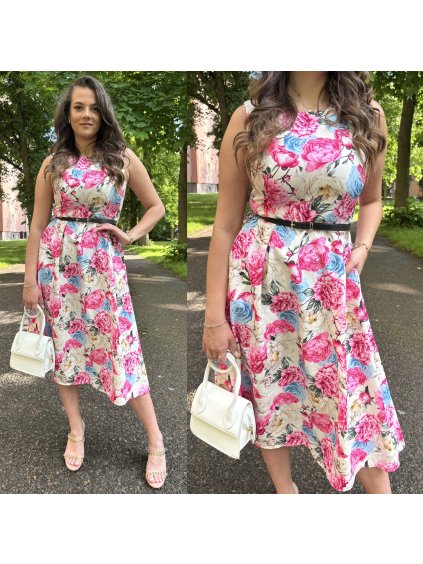 Elegantní šaty Chrishell květované