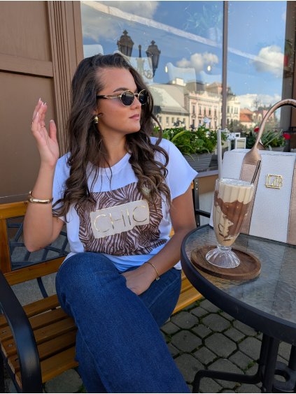 Luxusní tričko Chic gold