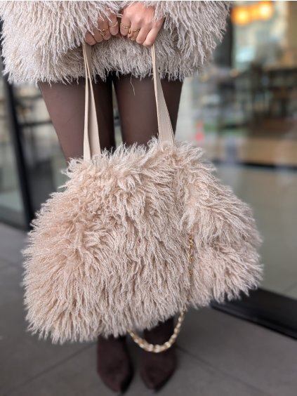 Kabelka Luxury krémová