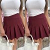 Skládaná sukně Sisi vínová