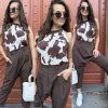 Stylové kalhoty Brenda chocolatte