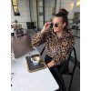 Kožíšková bundička leopard