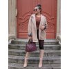 Kabát oversize Katty vínový