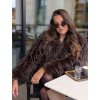Luxusní kožich Dolce hnědý