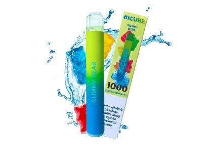 elektronicka cigareta icube 1000 gummy bear 20mg
