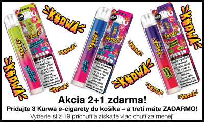 E-cigareta Kurwa Collection AKCIA 2+1