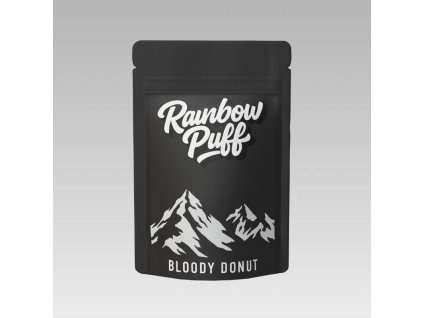 rainbow puff bloody donut