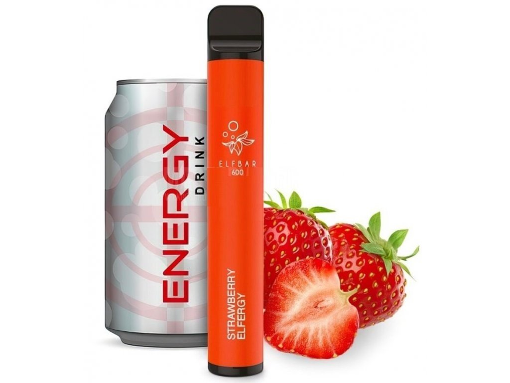 elf bar 600 elfbull energy strawberry 20mg