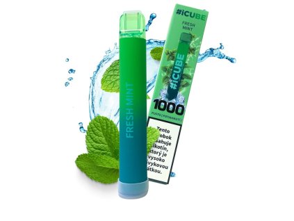 elektronicka cigareta icube 1000 fresh mint 20mg