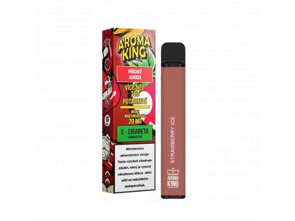 aroma king strawberry ice jednorazova e cigareta min