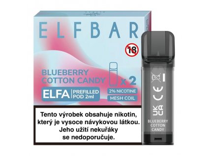 elf bar elfa pod 2ml blueberry cotton candy min
