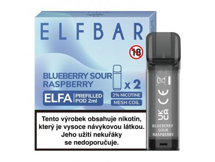 elf bar elfa pod 2ml blueberry sour raspberry min