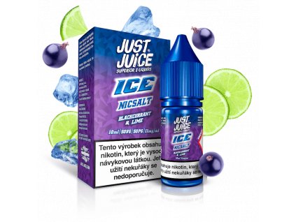 just juice ice blackcurrant lime e liquid salt 11mg.