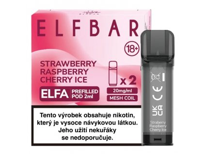 Elf Bar ELFA pod Strawberry Raspberry Cherry Ice min
