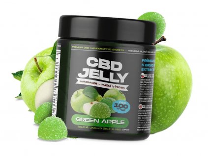 CBD jelly zelene jablko 10mg min