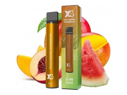 jednorazova e cigareta x4 bar zero mango peach watermelon