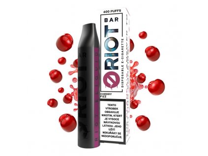 Riot Bar Cherry Fizz jednorazova e cigareta 10 a 20mg min