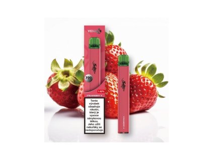 venix strawberry x jednorazova e cigareta min
