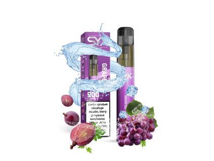 Syx Bar Grape Ice jednorazova e cigareta min