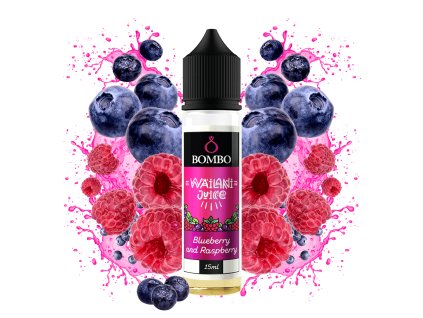 Bombo Wailani Juice Shake and Vape Blueberry and Raspberry min