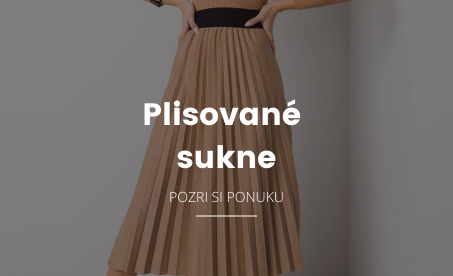 plisované dámske sukne