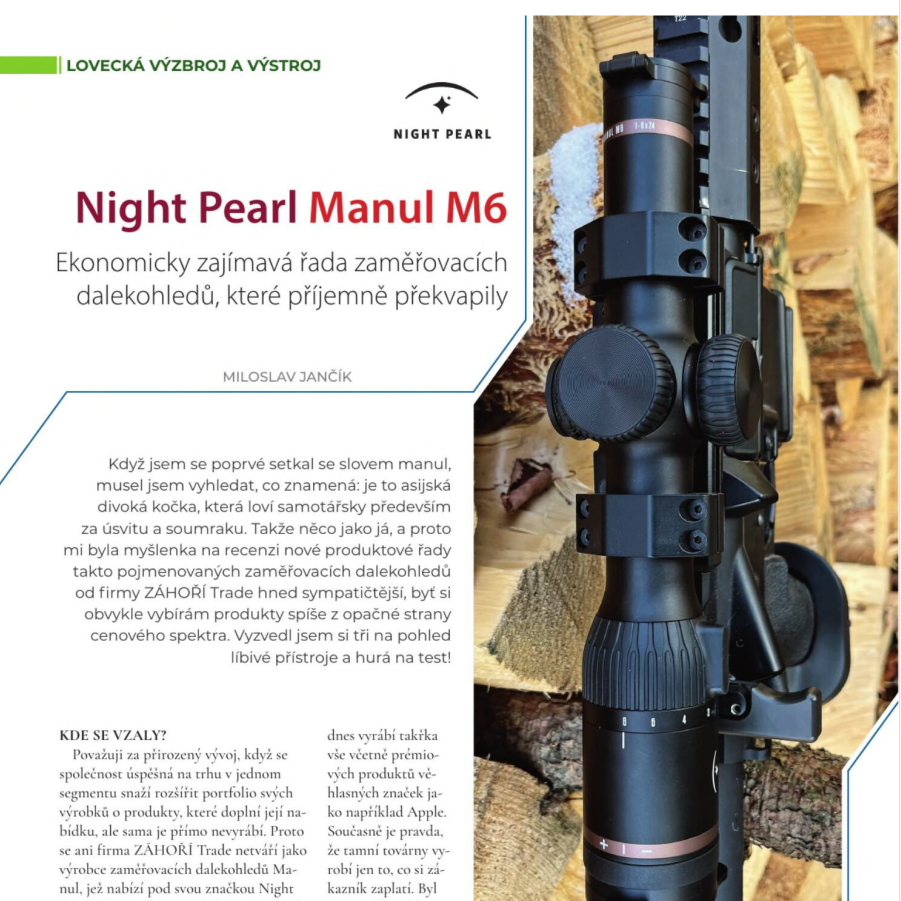 Recenze Manul M6 Svet Myslivosti 12/2023
