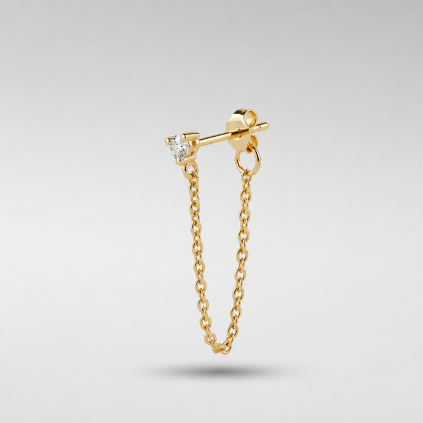 Sparkle Chain Stud náušnice 1ks