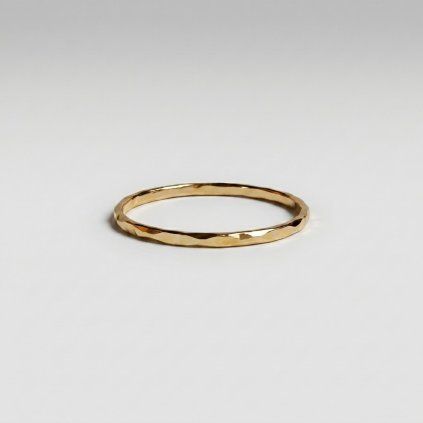 Hammered Gold prstýnek
