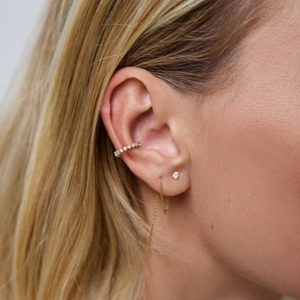 Sparkly Thread Chain náušnice