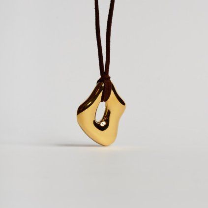 Asymetric Cord Gold náhrdelník