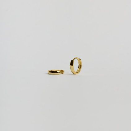 Flat Gold náušnice
