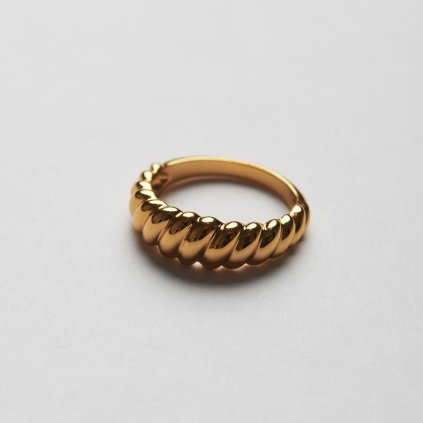 Gold Croissant prstýnek