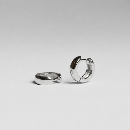 Chunky Silver náušnice