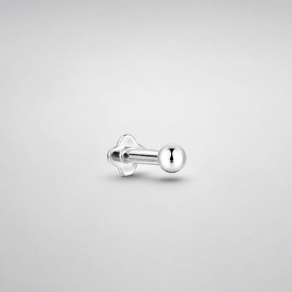 Silver Dot Baby piercing