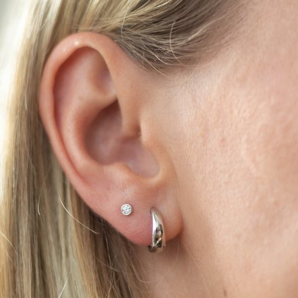 Silver Sparkle piercing