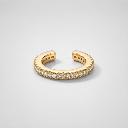 Gold Pave Cuff