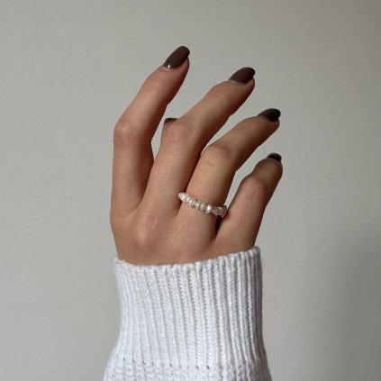 White Pearl prstýnek