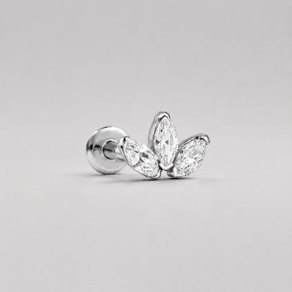 Marquise Trio Silver piercing