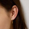 Sparkle Chain Stud náušnice 1ks