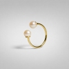 Double Pearl Gold prstýnek