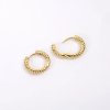 Twisted Hoop Gold náušnice