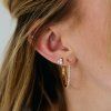 Gold Trio Stud náušnice 1ks
