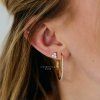 Gold Trio Stud náušnice 1ks